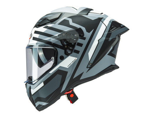 Caberg Drift Evo II Horizon Шолом інтегральний з блендою матовий сірий/чорний/білий розмір S (Pinlock в комплекті)