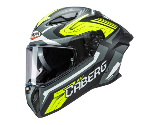 Caberg Drift Evo II Jarama шолом інтегральний з блендою Pinlock XS чорний/сірий/жовтий флуо матовий