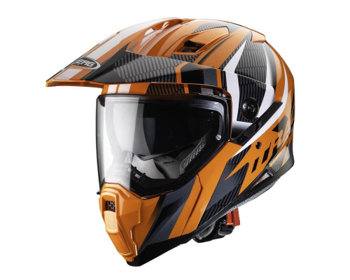 Caberg Xtrace Savana Інтегральний Шолом з Дашком XS Помаранчевий/Чорний/Сірий