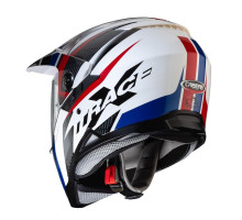 Caberg Xtrace Savana Інтегральний Шолом з Дашком XS Білий/Червоний/Синій