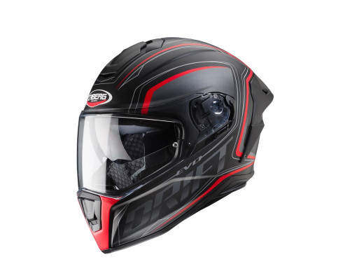 Caberg Drift Evo Інтегральний Шолом з Блендою Pinlock Розмір L Чорний Мат/Сірий/Червоний Флуо