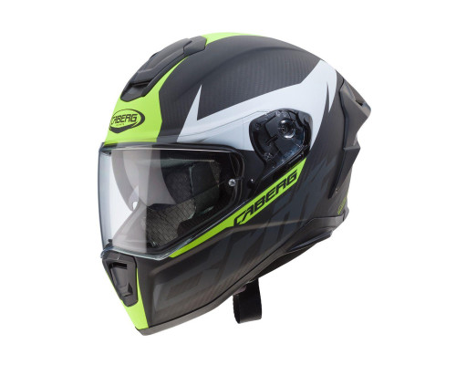 Caberg Drift Evo Carbon інтегральний шолом з блендою Pinlock розмір S сірий/жовтий флуо мат