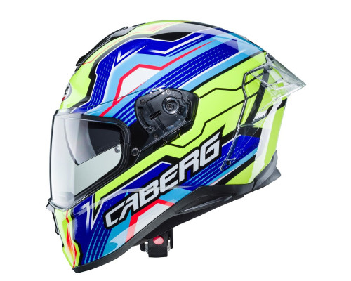 Caberg Drift Evo LB29 шолом інтегральний з блендою Pinlock розмір L чорний/синій/жовтий флуо