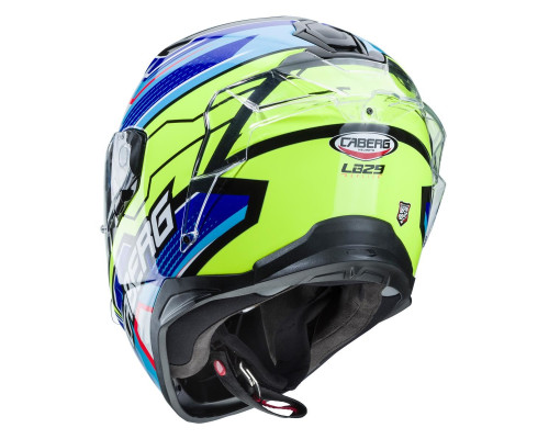 Caberg Drift Evo LB29 шолом інтегральний з блендою Pinlock розмір XL чорний/синій/жовтий флуо