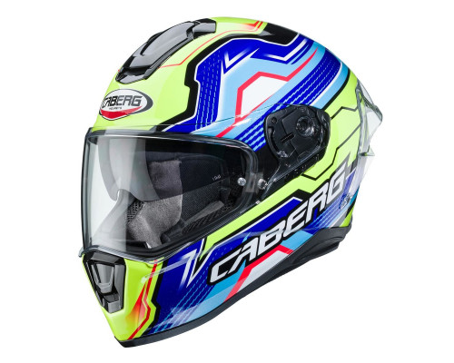 Caberg Drift Evo LB29 шолом інтегральний з блендою Pinlock XXL чорний/синій/жовтий флуо