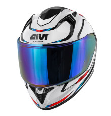 Givi 50.8 Mach 1 інтегральний шолом з блендою XL білий з додатками