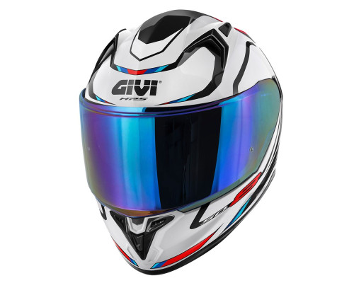 Givi 50.8 Mach 1 інтегральний шолом з блендою XL білий з додатками