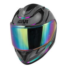Givi 50.8 Mach 1 інтегральний шолом з візором матовий сірий з рожевими вставками S/56