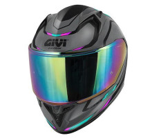 Givi 50.8 Mach 1 інтегральний шолом з візором матовий сірий з рожевими вставками S/56
