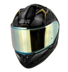 Givi 50.9 Enigma інтегральний шолом з блендою M чорний з золотою графікою