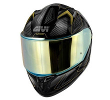 Givi 50.9 Enigma інтегральний шолом з блендою M чорний з золотою графікою