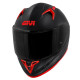 Givi 50.9 Solid інтегральний шолом з блендою XL чорний матовий з червоним