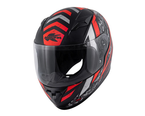 Kappa KJ04 Evo Prox Junior Інтегральний Шолом ECE 22R06 Розмір 52/L Чорний Червоний Fluo матовий