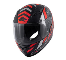 Kappa KJ04 Evo Prox Junior Інтегральний Шолом ECE 22R06 Розмір 52/L Чорний Червоний Fluo матовий