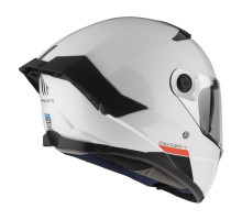 Mt інтегральний шолом thunder 4 sv solid a0 блиск перламутровий білий з козирком колір білий блиск розмір xl
