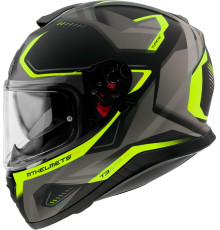 Mt promotion інтегральний helmet thunder 3 sv turbine c3 колір чорний/сірий/жовтий fluo mat розмір s