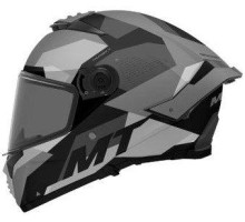Mt новинка інтегральний шолом thunder 4 sv fade b2 глянцевий сірий з козирком чорний/сірий розмір s