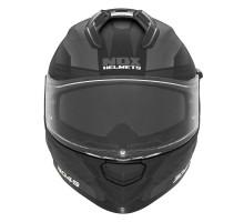 Цілісний шолом nox (повний) з козирком n304s carver чорний/білий матовий розмір xxl