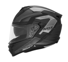 Шолом nox інтегральний (повний) з козирком n304s carver black/titanium матовий розмір l