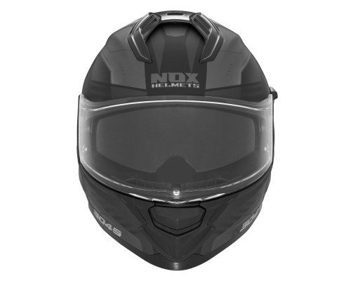 Шолом nox інтегральний (повний) з козирком n304s carver black/titanium матовий розмір m