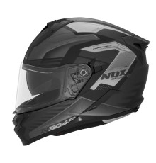 Шолом nox інтегральний (повний) з козирком n304s carver black/titanium матовий розмір m
