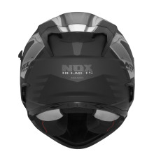 Шолом nox інтегральний (повний) з козирком n304s carver black/titanium матовий розмір s