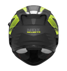 Цілісний шолом nox (повний) з козирком n304s carver чорний/жовтий fluoресцентний матовий розмір xxl