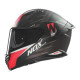 Цілісний шолом nox (повний) з козирком n401 crower чорний/червоний матовий розмір xxl