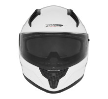 Шолом nox інтегральний (повний) з козирком n401 глянцево-білий розмір s