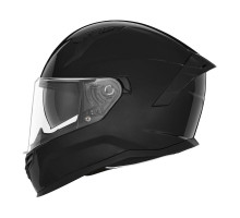 Цілісний шолом nox (повний) з козирком n401 глянцево-чорний розмір xs