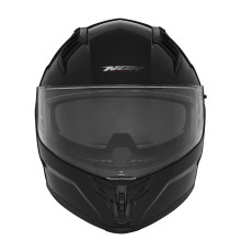 Цілісний шолом nox (повний) з козирком n401 глянцево-чорний розмір xxl