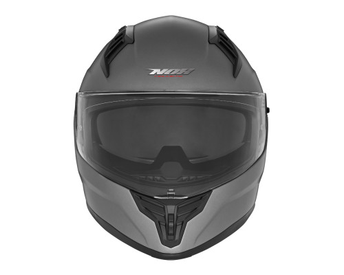 Цілісний шолом nox (повний) з козирком n401 титановий матовий розмір xxl
