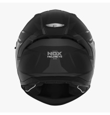 Цілісний шолом nox (повний) з козирком n401 xeno black/titanium матовий розмір xxl