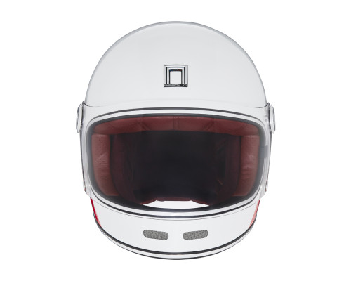 Nox premium інтегральний helmet (full face) revenge strobe колір білий/синій/червоний глянець розмір m