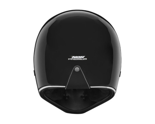 Цілісний шолом nox premium (full face) sevenЗАДНІii суцільний колір глянцевий чорний розмір xxl