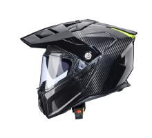 Шолом caberg offroad / trail / adventure duosport (подвійний) tanami carbon зі склом та козирком карбонового кольору розмір m (пі UFOк в комплекті)