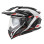 Kappa 2024/12 kv33 graphic wizard enduro подвійний шолом для бездоріжжя з козирком і забралом колір чорний білий червоний розмір 56 / s (ece approval 22r06)