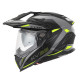 Kappa 2024/12 kv33 graphic wizard enduro подвійний шолом для бездоріжжя з козирком і забралом чорний сірий жовтий fluoресцентний матовий розмір 58 / м (ece approval 22r06)