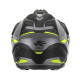 Kappa 2024/12 kv33 graphic wizard enduro подвійний шолом для бездоріжжя з козирком і забралом чорний сірий жовтий fluoресцентний матовий розмір 58 / м (ece approval 22r06)