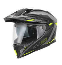 Kappa 2024/12 kv33 graphic wizard enduro подвійний шолом для бездоріжжя з козирком і забралом чорний сірий жовтий fluoресцентний матовий розмір 58 / м (ece approval 22r06)