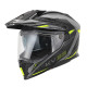 Kappa 2024/12 kv33 graphic wizard enduro подвійний шолом для бездоріжжя з козирком і забралом чорний сірий жовтий fluoресцентний матовий розмір 60/л (ece approval 22r06)