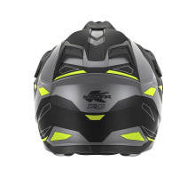 Kappa 2024/12 kv33 graphic wizard enduro подвійний шолом для бездоріжжя з козирком і забралом чорний сірий жовтий fluoресцентний матовий розмір 60/л (ece approval 22r06)
