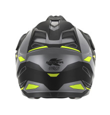 Kappa 2024/12 kv33 graphic wizard enduro подвійний шолом для бездоріжжя з козирком і забралом чорний сірий жовтий fluoресцентний матовий розмір 60/л (ece approval 22r06)