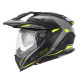Kappa 2024/12 kv33 graphic wizard enduro подвійний шолом для бездоріжжя з козирком і забралом чорний сірий жовтий fluoресцентний матовий розмір 61 / xl (ece approval 22r06)