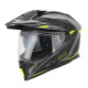 Kappa 2024/12 kv33 graphic wizard enduro подвійний шолом для бездоріжжя з козирком і забралом чорний сірий жовтий fluoресцентний матовий розмір 61 / xl (ece approval 22r06)
