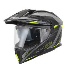 Kappa 2024/12 kv33 graphic wizard enduro подвійний шолом для бездоріжжя з козирком і забралом чорний сірий жовтий fluoресцентний матовий розмір 63 / xxl (ece approval 22r06)