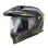 Kappa 2024/12 kv33 graphic wizard enduro подвійний шолом для бездоріжжя з козирком і забралом чорний сірий жовтий fluoресцентний матовий розмір 63 / xxl (ece approval 22r06)