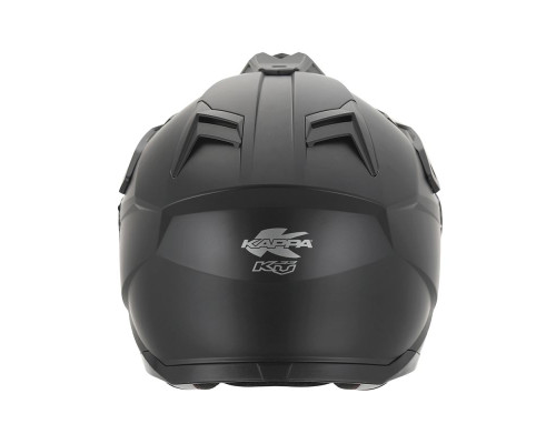 Kappa 2024/12 kv33 solid enduro подвійний шолом для бездоріжжя з лобовим склом і козирком колір матовий чорний розмір 56 / s (ece approval 22r06)