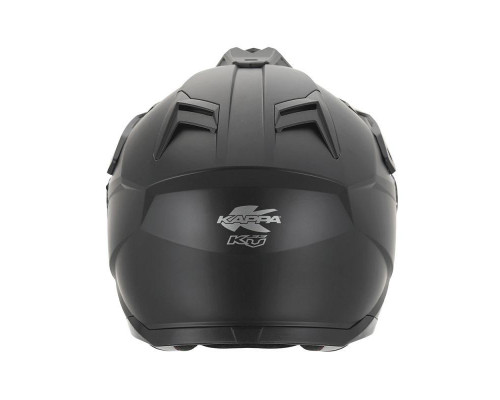 Kappa 2024/12 kv33 solid enduro подвійний шолом для бездоріжжя з лобовим склом і козирком колір матовий чорний розмір 56 / s (ece approval 22r06)