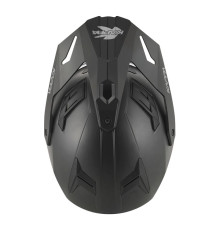 Kappa 2024/12 kv33 solid enduro подвійний шолом для бездоріжжя з лобовим склом і козирком колір матовий чорний розмір 58 / м (ece approval 22r06)
